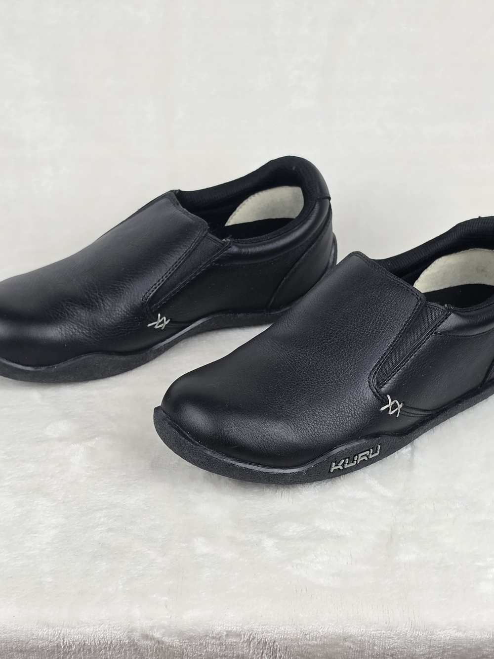 Kuru Kivi Womens 8 Medium Black Leather Slip On Comfort Shoes Clogs - Picture 4 of 9